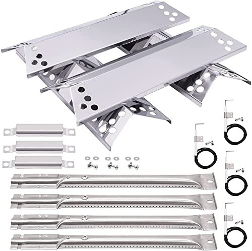Hipoilk Grill Replacement Parts for Kenmore 415.16107110 122.16134110 415.16106210, Charbroil 463411911 463411512, Nexgrill 720-0783 720-0719BL, Grill Burners, Heat Plate Shield, Igniter