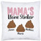 Kiddle-Design Mama's kleine Stinker Kissen inkl. Füllung Lustig personalisiert mit Namen Muttertag Kackhaufen Geschenk Mutter Mama 3 Kinder