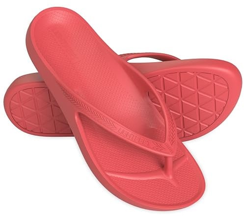 LightFeet Women's Flip Flops | Plantar Fasciitis Slipppers | Offers support & comfort