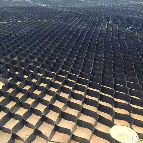 MLYY Stabilisateur Gravier Nid d'abeille Grille de Gravier Large géogrille pour Parking/allée/Route/passerelles – Grille de stabilisation du Sol perméable Flexible Extensible de 5 cm de Haut