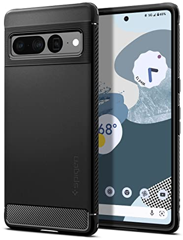 Spigen Cover Rugged Armor Compatibile con Google Pixel 7 Pro - Nero