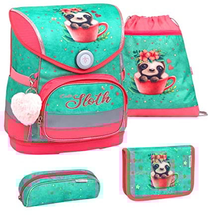Belmil 405-41 Schulranzen Set (Cute Sloth)