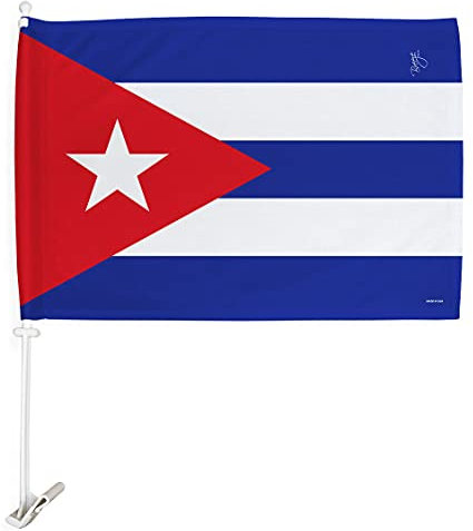 Bandera de Cuba para coche, nación regional, internacional, país, área particular, decoración de casa, pancarta pequeña para patio, regalo de doble cara, hecha en Estados Unidos, 32 x 48 cm
