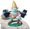 LINGJIONG Training Gnome - Waterproof Resin Craft Ornaments - Athletic Weightlifting GNOME Outdoor Garden Gnomes Funny Lawn Gnomes Statues for Garden Decoration