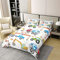 Erosebridal 100% Baumwolle Bagger Bettbezug Set Cartoon Bau LKW Bettwäsche Sets Baufahrzeug Tröster Abdeckung für Kinder Jungen Traktor Zementmischer Hand Draw Quilt Cover, volle Größe
