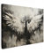 MuchoWow© Leinwände 80x60 cm Wall Decoration Bilder Schlafzimmer Deko Pictures Canvas Painting Wanddekoration Wohnzimmer Wanddeko Engel - Engelsflügel - Flügel - Schwarz und Weiß