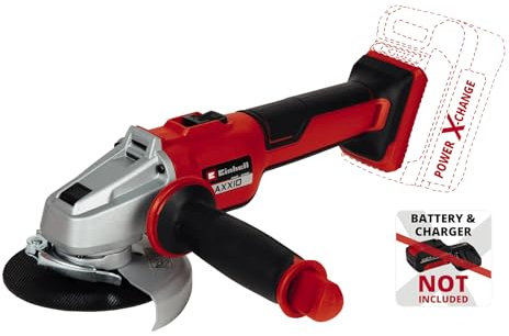 Einhell Akku-Winkelschleifer AXXIO 18/115 (18 V, 700 W, Ø 115 mm Scheibendurchmesser, 28 mm Schnitttiefe, Brushless, Softstart, ohne Trennscheibe, ohne Akku)
