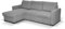 RestNest Sofa Bed-Elegant corner sofa bed for Stylish Living Spaces - 225cm x 150cm Left & Right Gray corner sofas Versatile Corner Couch Comfort and Functionality Combined