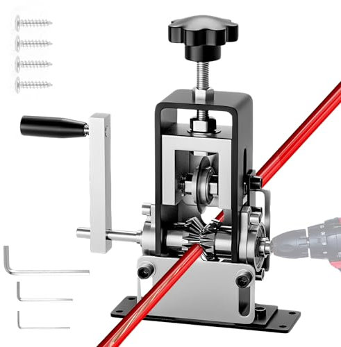 Manual Wire Stripper Machine, 0.06''-0.98'' Scrap Copper Wire Stripping Machine with Hand Crank or Drill Powered, Copper Wire Peeler Machine, Portable Aluminum Frame Wire Peeler