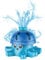 alldoro 60213 Pulpo aspersor de Agua - para niños a Partir de 3 años - 15,5 x 14 x 11 cm Azul