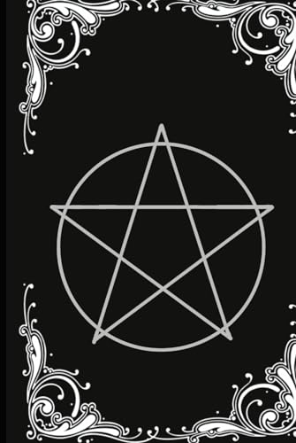 clean notebook with pentagram wicca witchcraft magic book of shadow journal