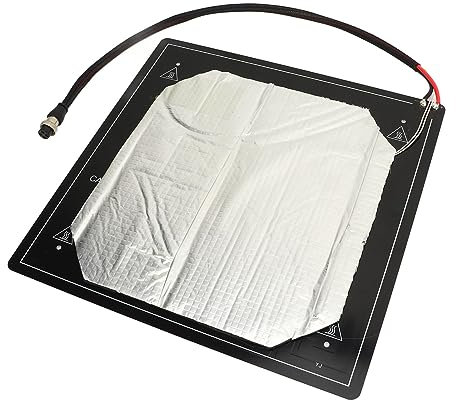 TICFOX Substrat en aluminium pour imprimante 3D Fictory - Plaque chauffante 12 V - Accessoire chauffant pour CR10 - Aluminium de haute qualité - 24 x 24 cm