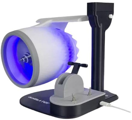 Desktop-Turbofan USB-Schnittstelle, Formventilator mit rotem Schwanz, Flammenbefeuchtung, Turbine, Spielzeug-Ventilator, Modell, Sprühmotor, hohe Leistung