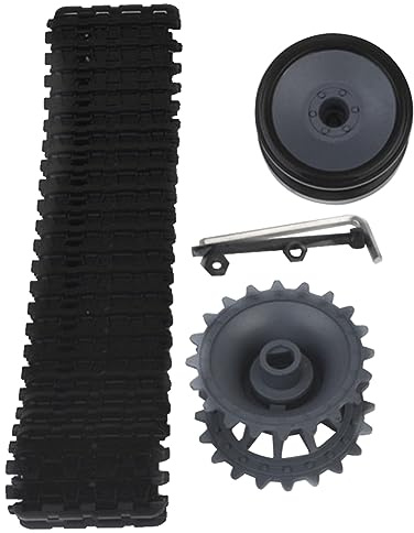 Ptdfjspt Schiene -Schneemobil, Lastrad, Antriebsrad, Schneefräse, Gummiketten, Spielzeugauto-Zubehör, SNT109, Go-Kart, Kart, ATV, UTV