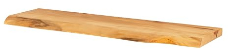 Wandregal Buche Regal aus Massivholz mit Baumkante MONBAK MB11 schwebend (55x20x3cm)