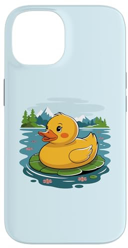 Hülle für iPhone 14 Cute Yellow Rubber Ducky Little Bath Toy Duck