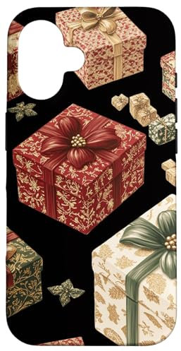 iPhone 16 Intricately Decorated Gift Boxes for Christmas Cheer Case