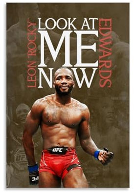 Zbwqlte Leon Edwards Kunstposter, Wandkunst, Bild, Malerei, Leinwanddrucke, Kunstwerke, Schlafzimmer, Wohnzimmer, Dekoration, 30 x 45 cm