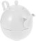 Mipcase 1 Juego Juego De Té De Madre e Hijos Tetera De Ceramica Taza De Tetera Bote Infusor De Té Taza De Té Teteras Antiguas Tetera Antigua Porcelana Blanca y Translúcida
