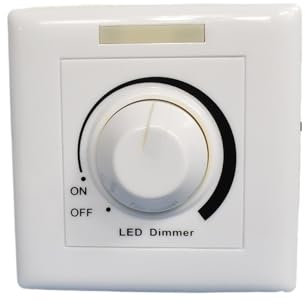 Noiseless Deep Smooth Dimming LED Knob Control Dimmer 0-10V 1-10V LED Light Wall Dimmer Switch On and Off Load 2000W