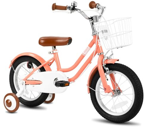 STITCH Bubble Vélo enfant 16 pour fille de 5 à 7 pouces, vélo fille de 16 pouces avec stabilisateur et panier, rose