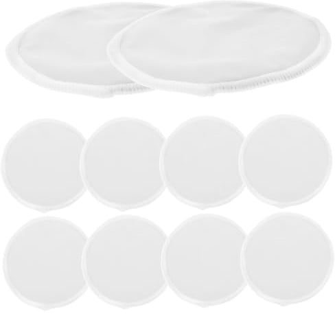 Milisten 10pezzi Coppe Assorbilatte Lavabili e Riutilizzabili Coppette Assorbilatte Traspiranti Per Maternità e Allattamento