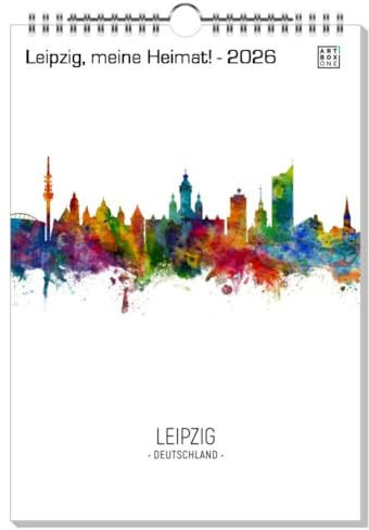 artboxONE Kalender 2026 Leipzig, meine Heimat! Wandkalender A4 2026 Städte