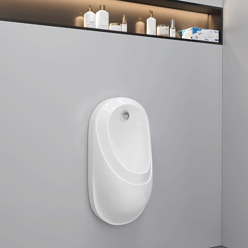 Wandmontiertes Keramik-Urinal Für Männer, Mit Intelligentem Sensor, Automatisches Induktionsspülventil Haushalts Gewerbebereich-Urinal, Für Männer Auslaufsicher