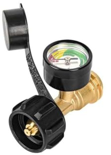 UTTASU 1pc Propane Tank Gauge Level Indicator with Leak Detector Propane Gas Gauge