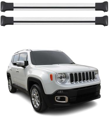 OMAC Dachträger für Jeep Renegade 2015-2025 Aluminium 2-teilig Silber