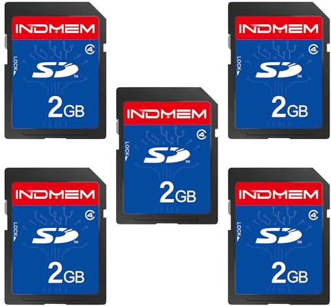 SD Card 2GB Class 4 Flash Memory Card 2G Camera Card 5 Packs | Stanard Secure Digital Card