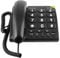 Doro PhoneEasy 311c Seniorentelefon, Schnurgebundenes Großtastentelefon mit optischer Anrufsignalisierung, Direktwahltasten, Hörgerätekompatibel, lauter Rufton, schwarz