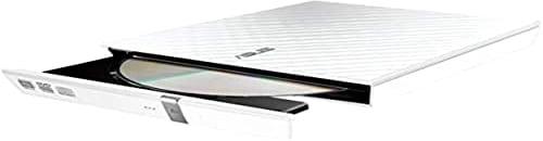 Asus SDRW-08D2S-U Lite externer Slim DVD Brenner (8x DVD±R, 6x DVD±R DL, 5x DVD-RAM, USB 2.0) inkl. Cyberlink Power2Go, Hochglanz Weiß