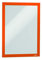 Durable Info-Rahmen Duraframe (A4, selbstklebend mit Magnetverschluss) 10 Stück, orange, 488209