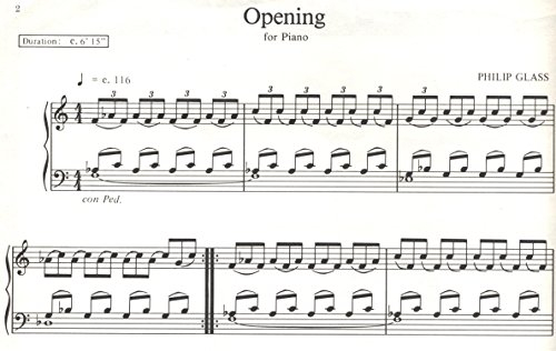 Philip Glass: Opening Piece From Glassworks. Für Klavier