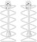 55 Sport Elastic Lock Shoelaces - White