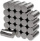 Magnete 25x Neodym Power Silber | Stabmagnet extra stark lang | Stab Durchmesser 5 mm x 10 mm lang | 25 Neodymium Strong Long Magnetic Stick | Starke Supermagnet