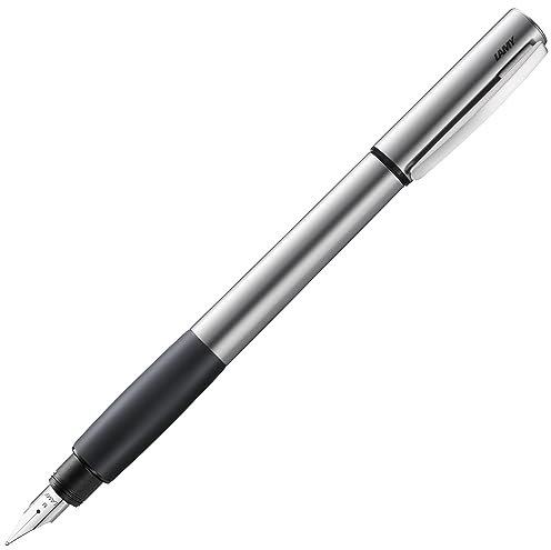 LAMY accent Füllhalter 096 – Füller aus Aluminium mit austauschbarem Griffstück aus Kautschuk und Stahlfeder – Federstärke B