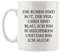 Pixxprint Rosen Sind Rot, Veilchen Sind Blau… Fun Tasse, ca. 300ml Fassungsvermögen, Keramik Weiß, Spülmaschinenfest