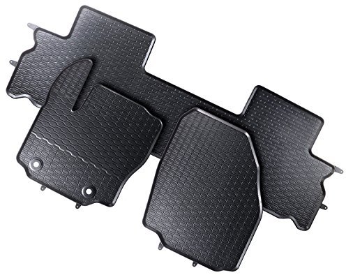 GEYER & HOSAJA Gummifußmatten 865/3C kompatibel mit Ford Galaxy Mk3 5 per. (2006-2015) und Ford S-Max I (2006-2015)