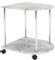 HAKU Möbel Beistelltisch auf Rollen betonoptik, Chrom, MDF, Metall - Maße: B 42 cm x H 45 cm x T 40 cm, Style: Modern