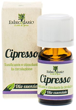 Olio Essenziale Cipresso, Olio essenziale Balsamico e Tonificante, Olio essenziale cosmetico per Benessere delle vie Respiratorie e Massaggi muscolari - Flacone da 8ml