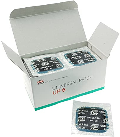 Rema TipTop 50 Stück UP6 Reifenreparatur 43 x 43 mm Original Box mit 50 Stück / geeignet für die Reparatur von Kaltreifen von Autos und LKWs.