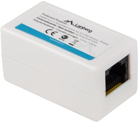 Lanberg AD-RJ45-RJ45-OU6 RJ45 FEMALE TO RJ45 FEMALE UTP CATEGORY 6 ADAPTER