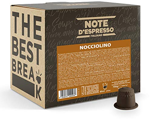 Note d'Espresso - Noisette - Capsules Exclusivement Compatibles avec Machine NESPRESSO* - 100 x 7 g