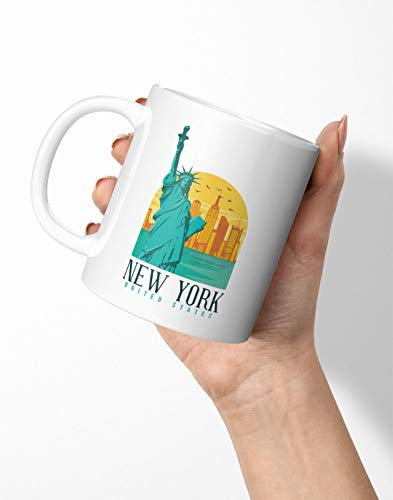 BLAK TEE USA New York City Skyline Porcelain Coffee and Tea Mug 330 ml