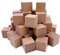 William Craft 130 cubos de madera maciza natural de 1 pulgada, bloques de madera sin acabar, cubos de madera para manualidades, regalos (130 unidades)