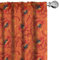 ABAKUHAUS Orange Vorhänge, Gardinen, Mohnblumen-Blumen Romantik, Fensterbehandlungen für Wohnzimmer Schlafzimmer Dekor, 2 Stück 75 cm b x 175 cm h, Burnt Orange Gelb