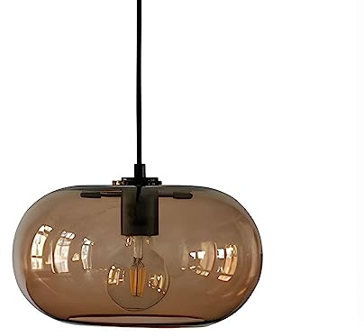 Moddeny Einzelkopf-Kronleuchter Postmoderner Glas-Kronleuchter E27-Licht Luxus-Eisen-Pendelbeleuchtung Für Kücheninsel Nordische Glaslampe Leuchten Geeignet Für Küchen, Restaurants, Korridore