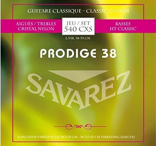 Savarez Klassikgitarre-Saiten Prodige 38 1/8-3/4 Grösse 1/8-1/2 Nylon 540CXS